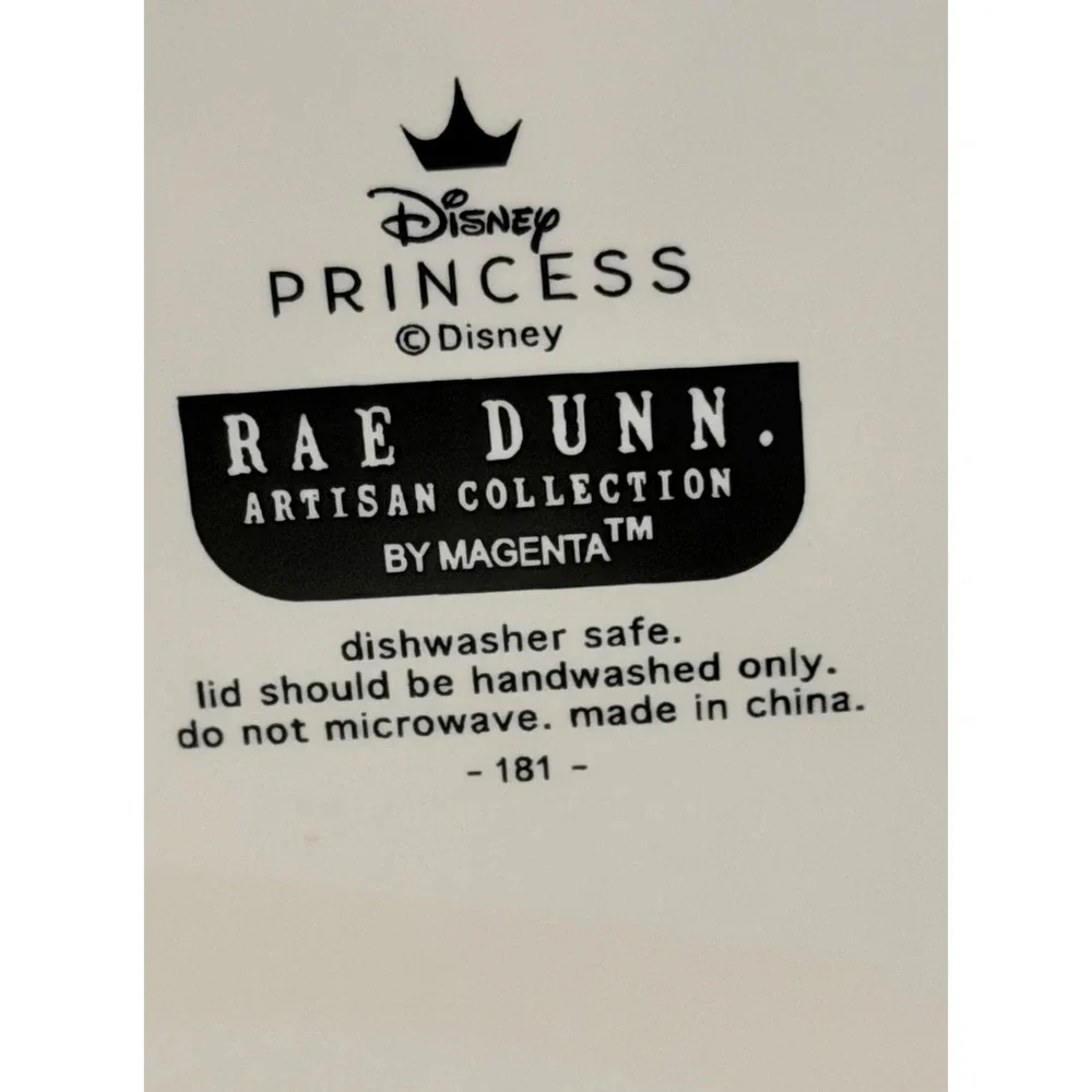 Rae Dunn Disney Princess Cinderella A Dream Is A Wish Ceramic Canister Jar Blue